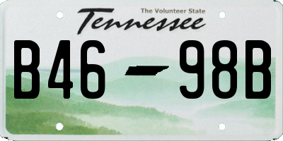TN license plate B4698B