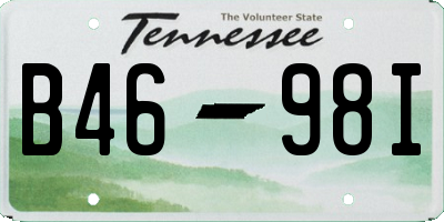TN license plate B4698I