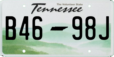 TN license plate B4698J
