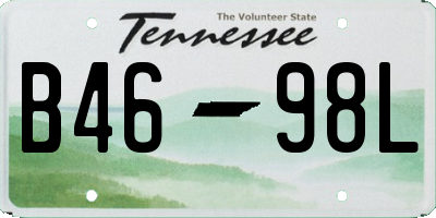 TN license plate B4698L