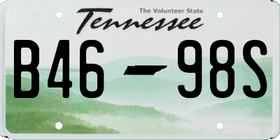 TN license plate B4698S
