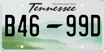 TN license plate B4699D