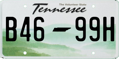 TN license plate B4699H