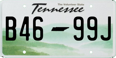 TN license plate B4699J
