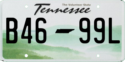 TN license plate B4699L