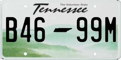 TN license plate B4699M