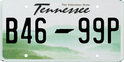 TN license plate B4699P