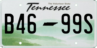 TN license plate B4699S