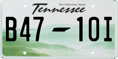 TN license plate B4710I
