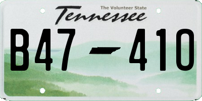 TN license plate B4741O