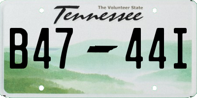 TN license plate B4744I