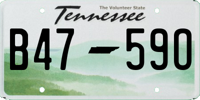 TN license plate B4759O