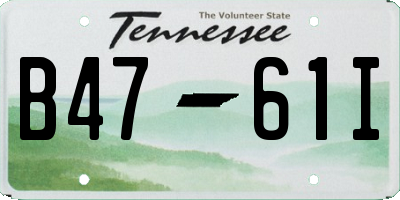 TN license plate B4761I