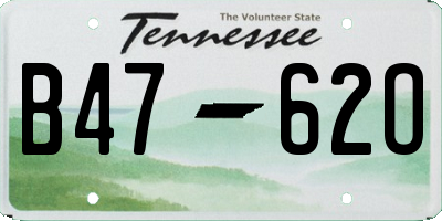TN license plate B4762O