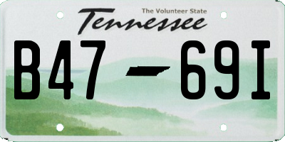 TN license plate B4769I