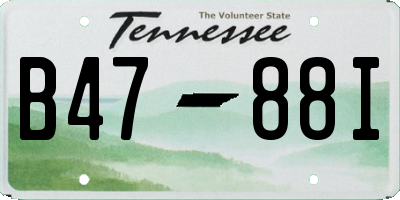 TN license plate B4788I