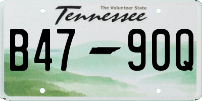 TN license plate B4790Q