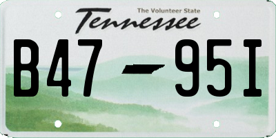TN license plate B4795I