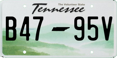 TN license plate B4795V