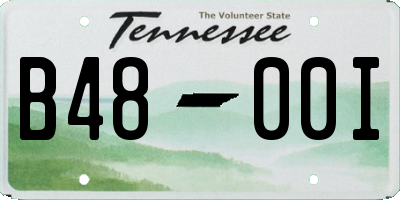 TN license plate B4800I