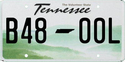 TN license plate B4800L