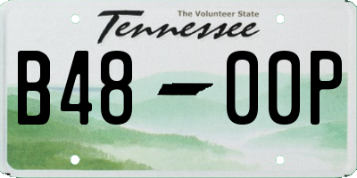 TN license plate B4800P