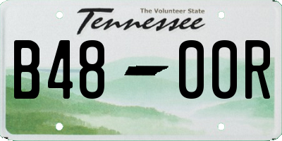 TN license plate B4800R