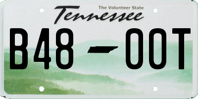 TN license plate B4800T