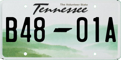 TN license plate B4801A