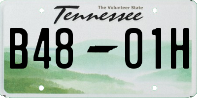 TN license plate B4801H