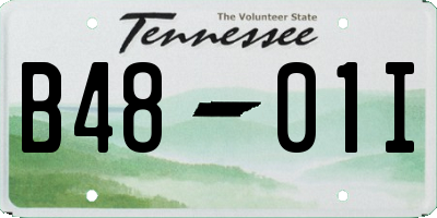 TN license plate B4801I