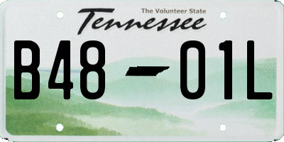 TN license plate B4801L