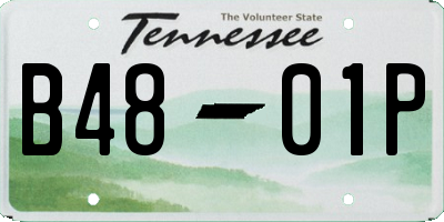 TN license plate B4801P