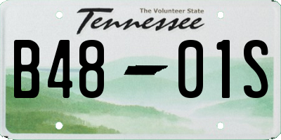 TN license plate B4801S