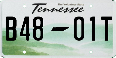 TN license plate B4801T