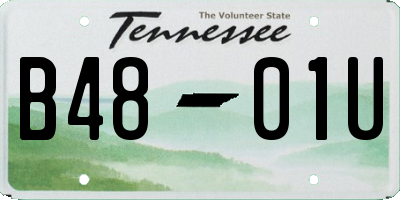 TN license plate B4801U