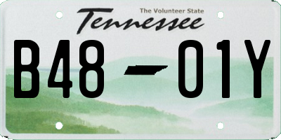 TN license plate B4801Y