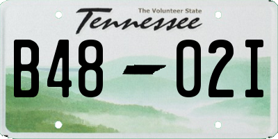 TN license plate B4802I