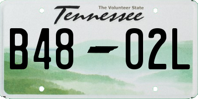 TN license plate B4802L