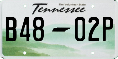 TN license plate B4802P
