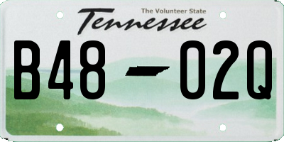 TN license plate B4802Q