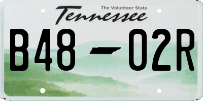 TN license plate B4802R