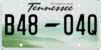 TN license plate B4804Q
