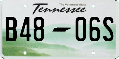 TN license plate B4806S