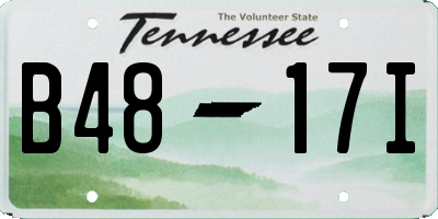 TN license plate B4817I