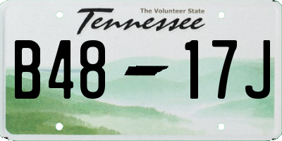 TN license plate B4817J