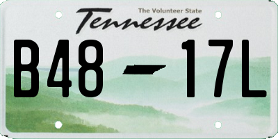 TN license plate B4817L