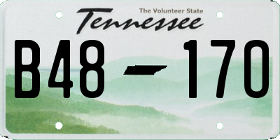 TN license plate B4817O