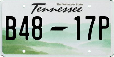 TN license plate B4817P