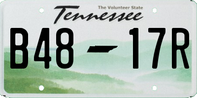 TN license plate B4817R